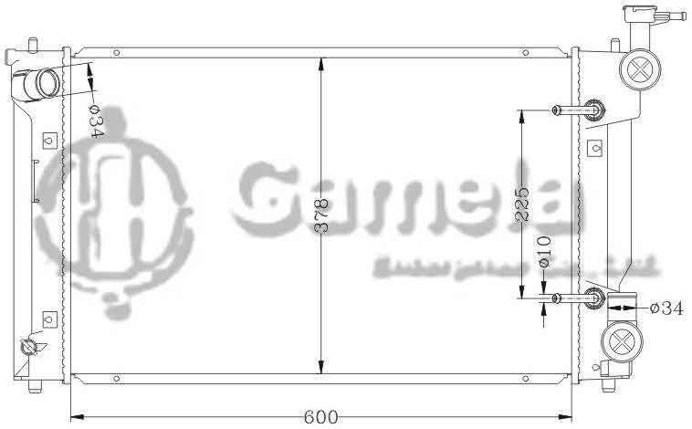 6112391N - Radiator-for-TOYOTA-COROLLA-07-AT-OEM-16400-0T040