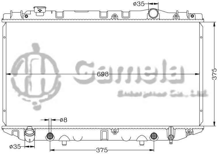 6112405N - Radiator-for-TOYOTA-CRESSIDA-95-96-S-R-YX80-AT-OEM-16400