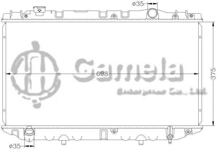 6112406N - Radiator-for-TOYOTA-CRESSIDA-95-96-S-R-YX80-MT-OEM-16400