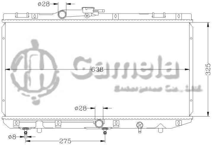 6112407N - Radiator-for-TOYOTA-STARLET-96-NP80-EP91-AT-OEM-16400-1B010-55080