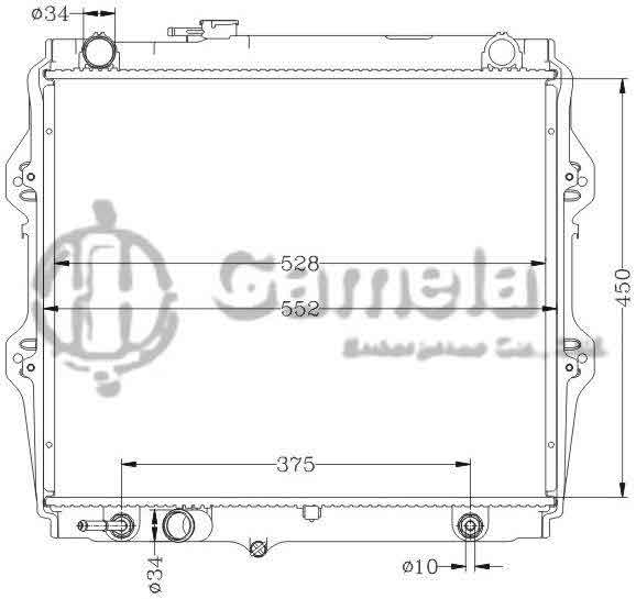 6112411N - Radiator-for-TOYOTA-HILUX-PICKUP-AT