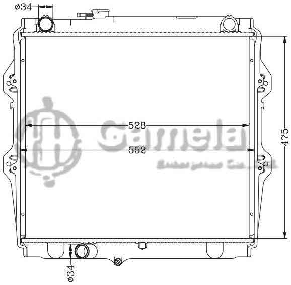 6112420N - Radiator-for-TOYOTA-HILUX-PICKUP-LN147-97-MT