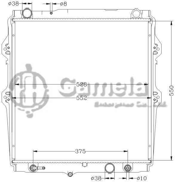 6112447N - Radiator-for-TOYOTA-HILUX-PICKUP-LN167-AT