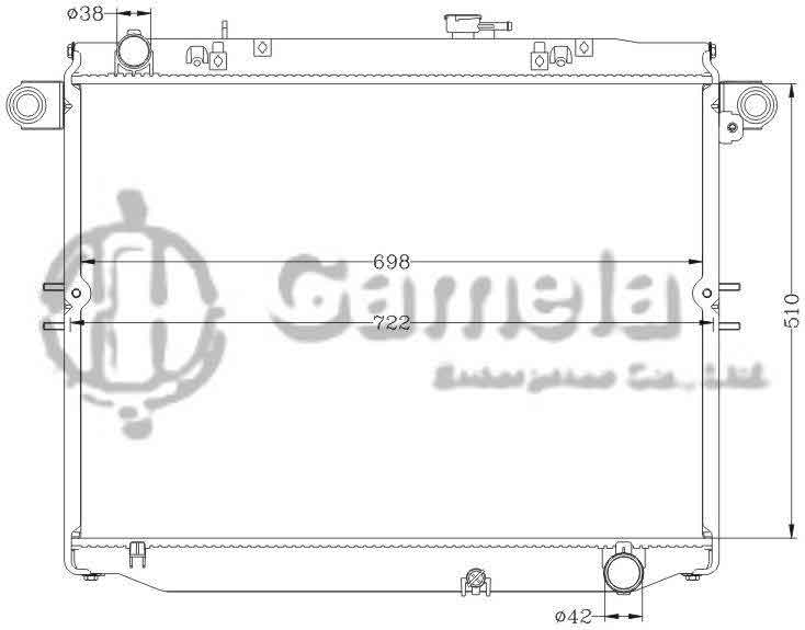 6112456N - Radiator-for-TOYOTA-LANDCRUISER-98-02-UZJ100W-MT-OEM-16400-50200