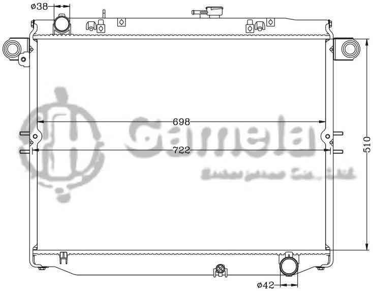 6112458N - Radiator-for-TOYOTA-LANDCRUISER-98-02-HDJ101K-MT-OEM-16400-66110-66111