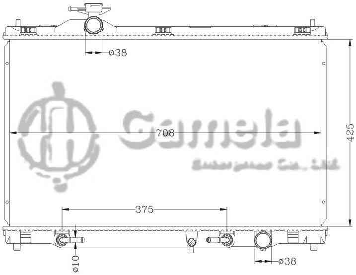 6112475N - Radiator-for-TOYOTA-CROWN-06-UZS186-AT-OEM-16400-50320