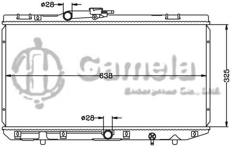 6112510N - Radiator-for-TOYOTA-MT-OEM-16400