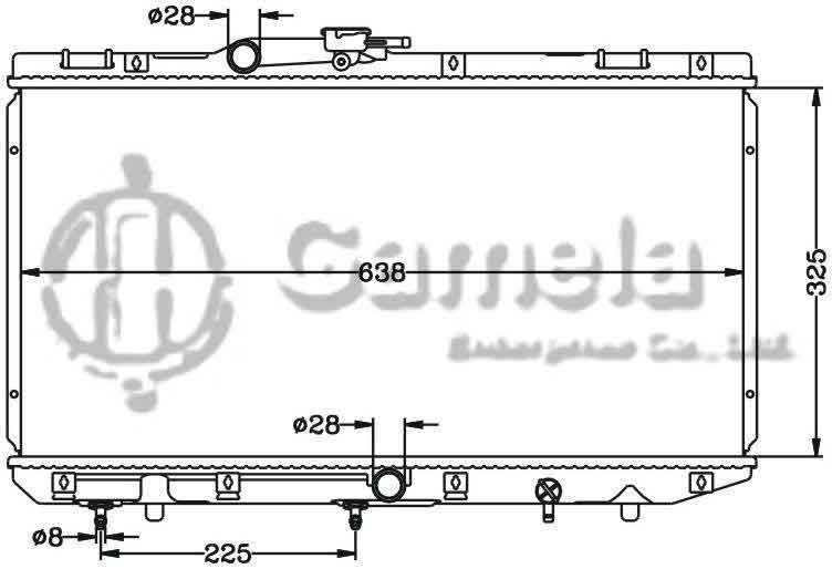 6112512N - Radiator-for-TOYOTA-STARLET-96-AT-OEM-16400