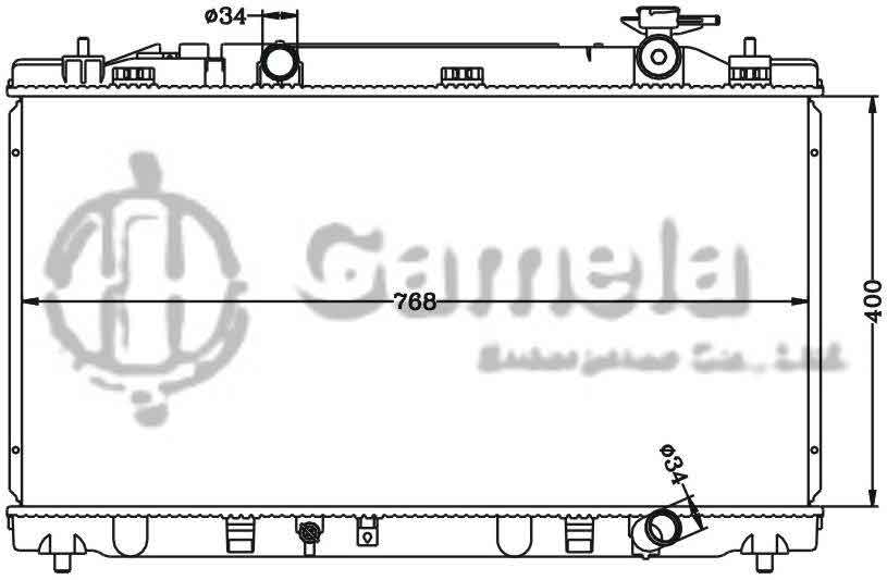 6112522N - Radiator-for-TOYOTA-VENZA-09-10-MT-LEXUS-ES350-07-10-MT-OEM-16400