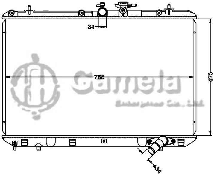 6112544N - Radiator-for-TOYOTA-HIGHLANDER-2-7L-09-11-MT-OEM-16400