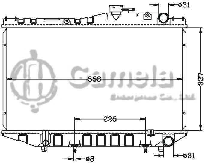 6112547N - Radiator-for-TOYOTA-COROLLA-LEVIN-83-87-AT-TOYOTA-SPIRINTER-TRUENO-83-87-AT-OEM-16400-15231-DPI-747