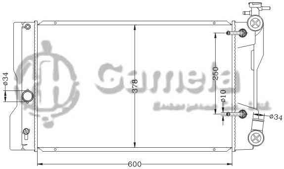 6112587NA - Radiator-for-TOYOTA-COROLLA-MATRIX-09-10-AT-TOYOTA-PONTIAC-VIBE-09-10-AT-DPI-13049