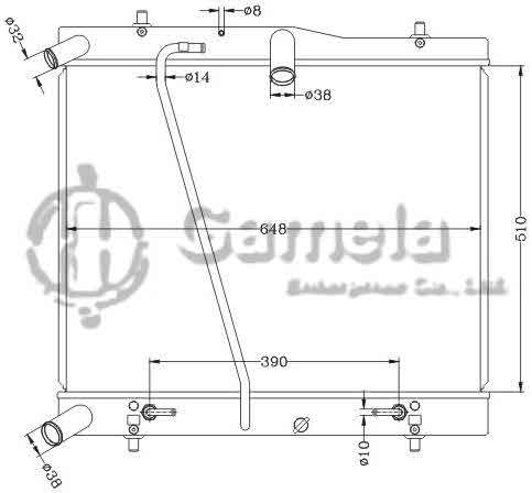 6112597NA - Radiator-for-TOYOTA-HIACE-05-AT