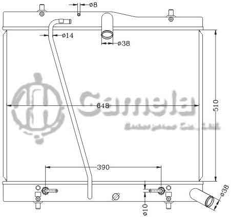 6112599NA - Radiator-for-TOYOTA-HIACE-05-AT