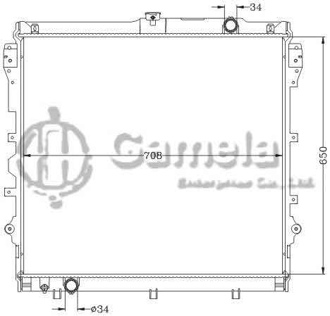 6112602NA - Radiator-for-TOYOTA-TUNDRA-4-0L-V6-07-09-MT-OEM-16400-05010-DPI-2993