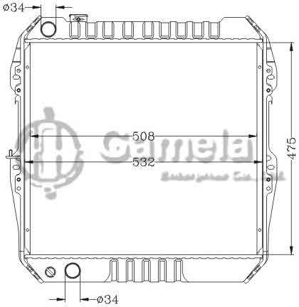 6112603NA - Radiator-for-TOYOTA-HILUX-MT-OEM-16400-5B500