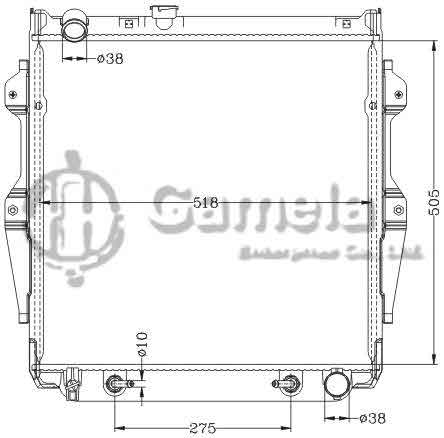 6112633NA - Radiator-for-TOYOTA-LANDCRUISER-KZJ78-95-96-AT-OEM-16400-67030