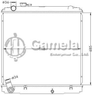 6112636NA - Radiator-for-TOYOTA-DYNA-CK-LY201-97-99-MT-OEM-16400-5B241