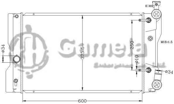 6112645NA - Radiator-for-TOYOTA-COROLLA-08-AT