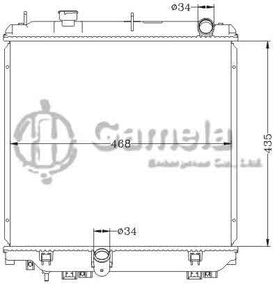 6112669NA - Radiator-for-TOYOTA-DYNA-RZY220-230-01-MT-OEM-16400-75390