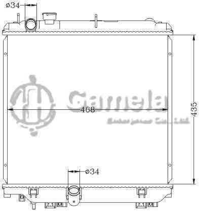 6112670NA - Radiator-for-TOYOTA-DYNA-LY220-230-01-MT-OEM-16400-5B860