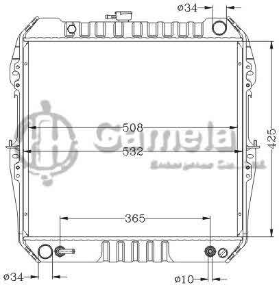 6112683NA - Radiator-for-TOYOTA-HILUX-4-RUNNER-PICKUP-84-AT