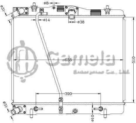 6112689NA - Radiator-for-TOYOTA-HIACE-05-AT