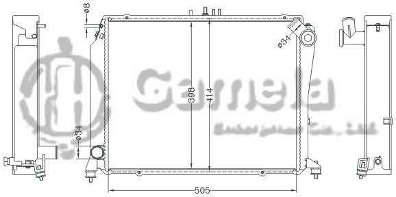 6112692NA - Radiator-for-TOYOTA-HIACE-DIESEL-LZH104-MT-OEM-16400-5B750