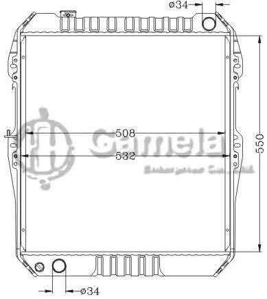 6112700NA - Radiator-for-TOYOTA-HILUX-KB-LN165R-MT