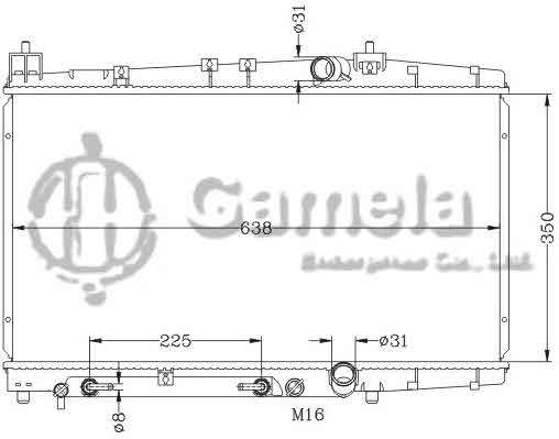 6112705NA - Radiator-for-TOYOTA-PROBOX-SUCCEED-VAN-02-03-AT-OEM-16400-21210