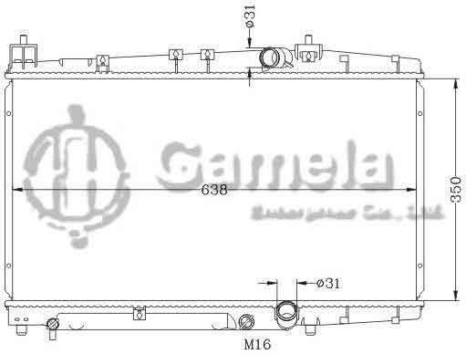 6112706NA - Radiator-for-TOYOTA-PROBOX-SUCCEED-VAN-02-03-MT-OEM-16400-21110