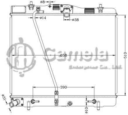 6112709NA - Radiator-for-TOYOTA-HIACE-05-AT