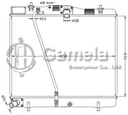 6112710NA - Radiator-for-TOYOTA-HIACE-05-MT