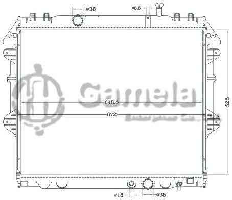 6112712NA - Radiator-for-TOYOTA-HILUX-INNOVA-04-DIESEL-MT-OEM-16400-0L160-0L140