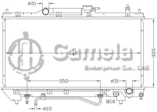 6112729NA - Radiator-for-TOYOTA-AVENSIS-97-St220-AT-OEM-16400-03190