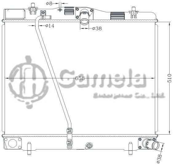 6112738NA - Radiator-for-TOYOTA-HIACE-08-MT