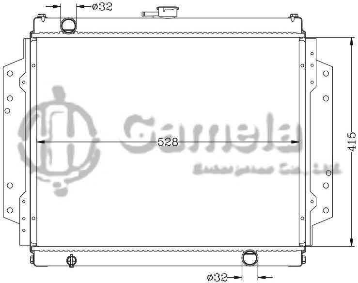 6113006N - Radiator-for-ISUZU-TFR-DIESEL-MT