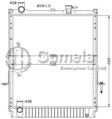 6113020NA - Radiator-for-ISUZU-NPR-MT-OEM-8973543650