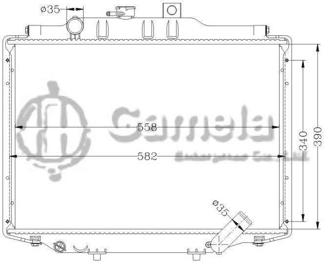 6114004N - Radiator-for-MITSUBISHI-DELICA-86-99-MT-OEM-MB356342-605252