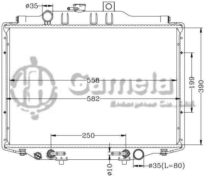 6114007AN - Radiator-for-MITSUBISHI-DELICA-86-99-AT-Dong-Feng-De-Li-Qia