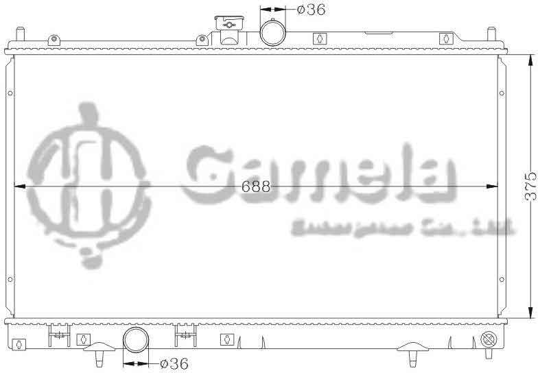 6114030AN - Radiator-for-MITSUBISHI-LANCER-03-06-MT-OEM-MR464612-DPI-2676