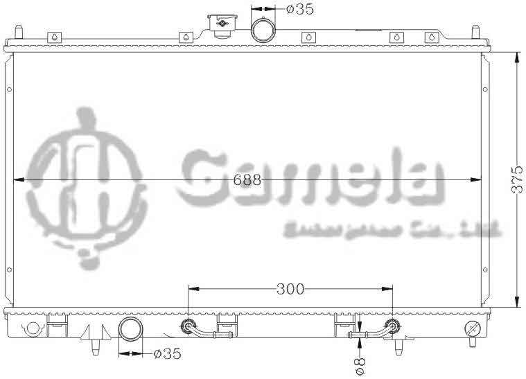 6114035N - Radiator-for-MITSUBISHI-LANCER-01-05-AT-OEM-MR968857-968858-DPI-2448