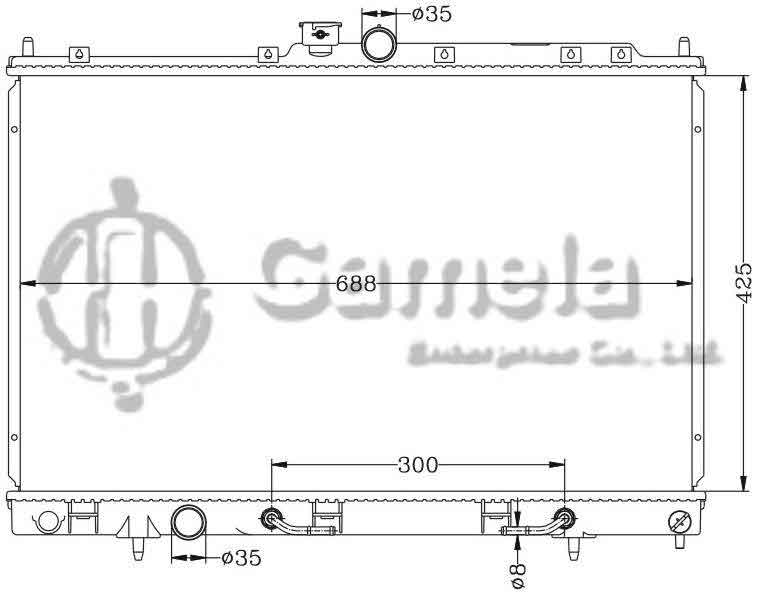 6114037N - Radiator-for-MITSUBISHI-OUTLAND-01-05-AT-OEM-MR431506-DPI-2617