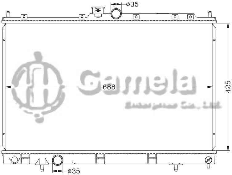 6114038N - Radiator-for-MITSUBISHI-OUTLAND-01-05-MT-OEM-MR431505