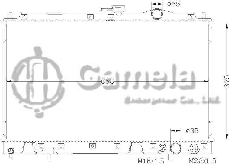 6114042N - Radiator-for-MITSUBISHI-GLANT-87-92-MT-OEM-MB356527