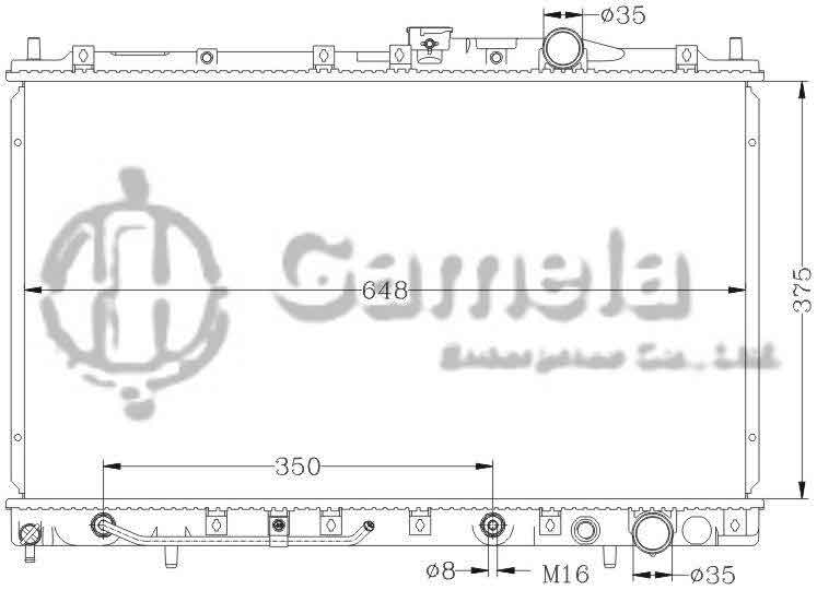 6114049N - Radiator-for-MITSUBISHI-GLANT-E52A-4G93-93-96-AT-OEM-MB845796