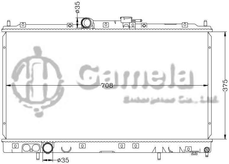 6114052N - Radiator-for-MITSUBISHI-GLANT-98-MT-OEM-MR212454-MR281667