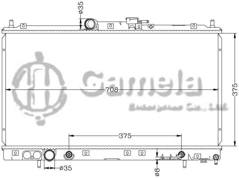 6114053AN - Radiator-for-MITSUBISHI-ZHONGHUA-Zhong-Hua-Chen-Yang-AT