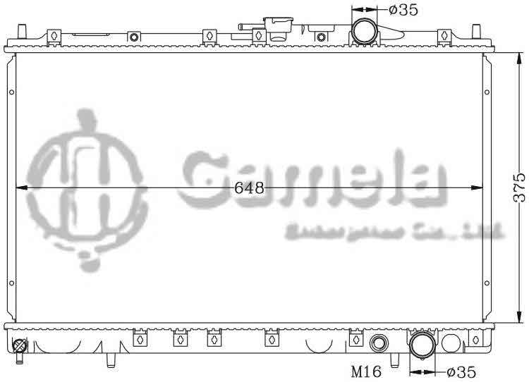 6114078N - Radiator-for-MITSUBISHI-SPACE-WAGON-CHARIOT-N31-34-MT-OEM-MB660443