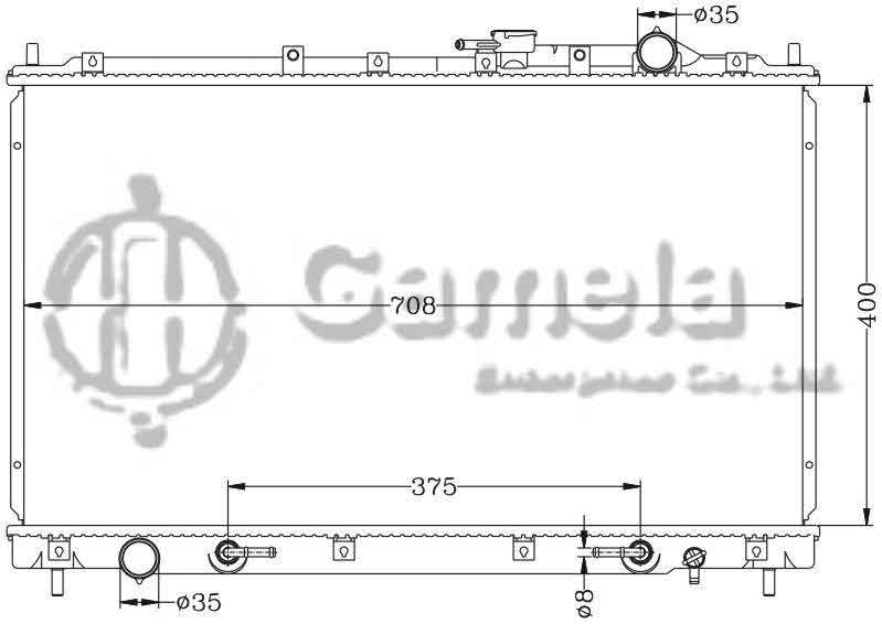 6114087AN - Radiator-for-MITSUBISHI-DIAMANTE-97-00-AT-OEM-MR160763-MR204365-DPI-1906